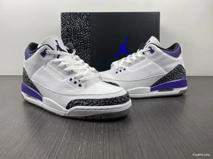 CT8532-105 'Dark Retro Air Jordan 3 Iris' 0518